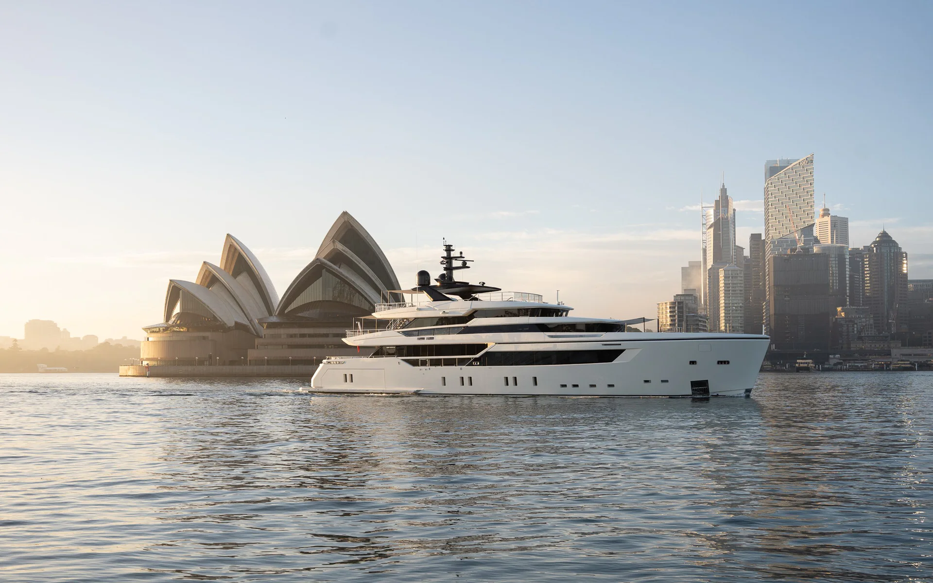 AIX on Sydney Harbour with the Opera House in the background