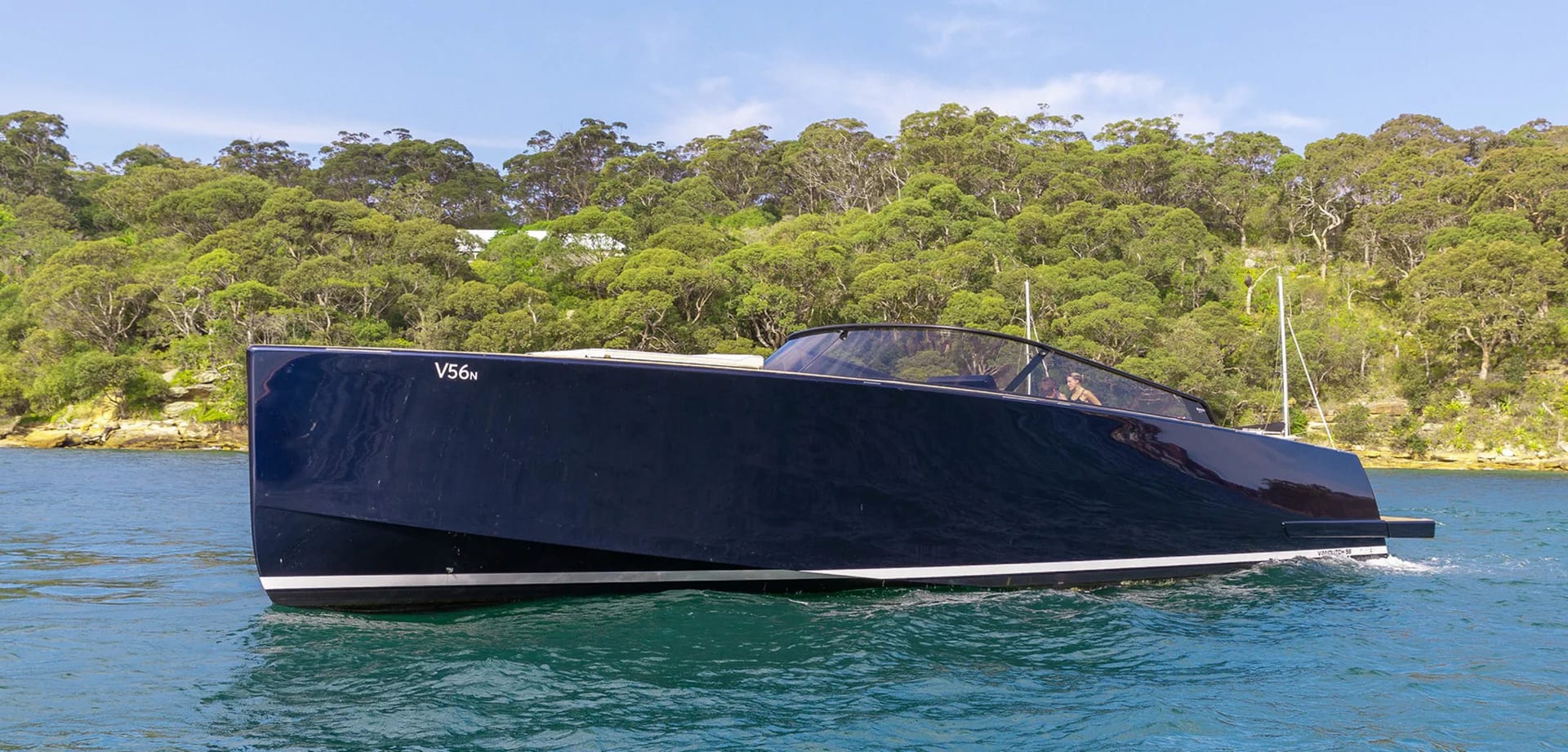 Solaris viewed from port side on sheltered water